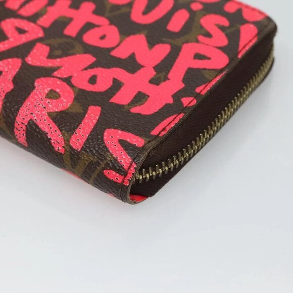 LOUIS VUITTON Monogram Graffiti Zippy Wallet Pink - Picture 8 of 16